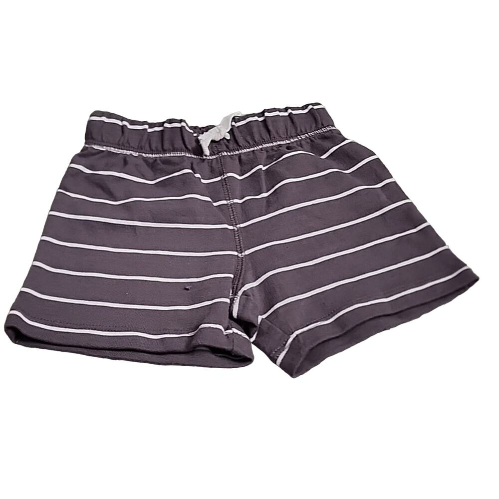 Carters Knit Shorts, Gray/White Striped, 9M, NWOT